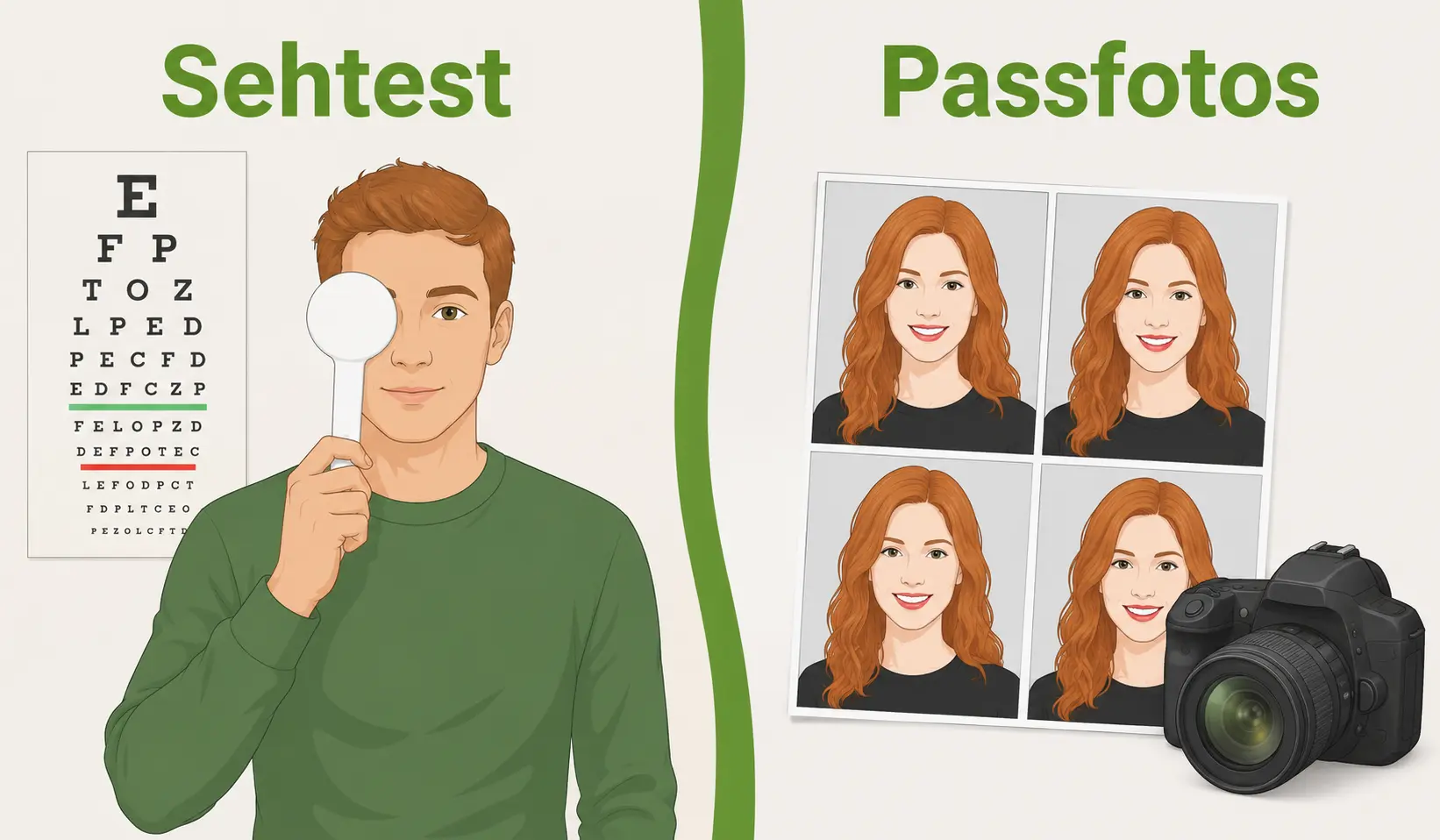 Sehtest und biometrische Passbilder für den Führerschein in München